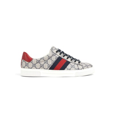 GUCCI MEN'S GUCCI ACE SNEAKER WITH WEB 760775 FACMZ 4049